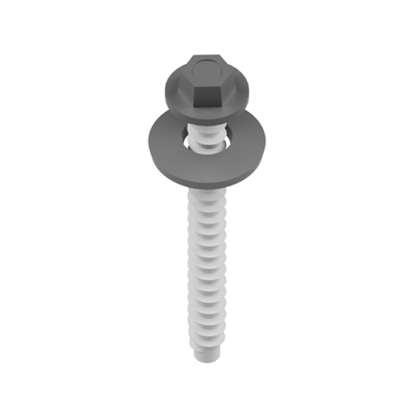 IN-ROOF SCREW 6.5X60MM - EPDM - A2 - BLACK