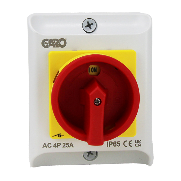 Rotary Isolator AC IP65 25a 4P RIPE (Garo)