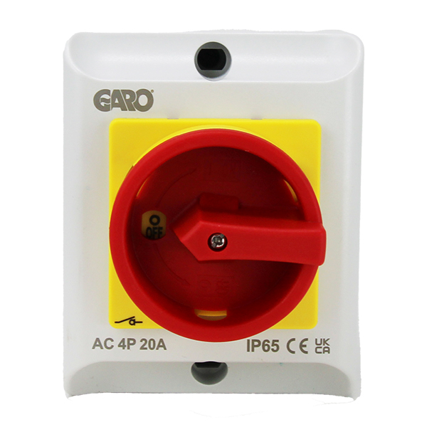 Rotary Isolator AC IP65 20a 4P (Garo)